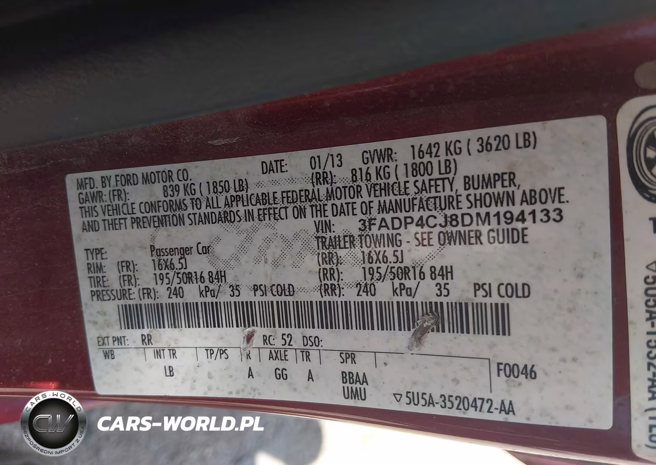 2013 Ford Fiesta Titanium VIN:3FADP4CJ8DM194133 - 8