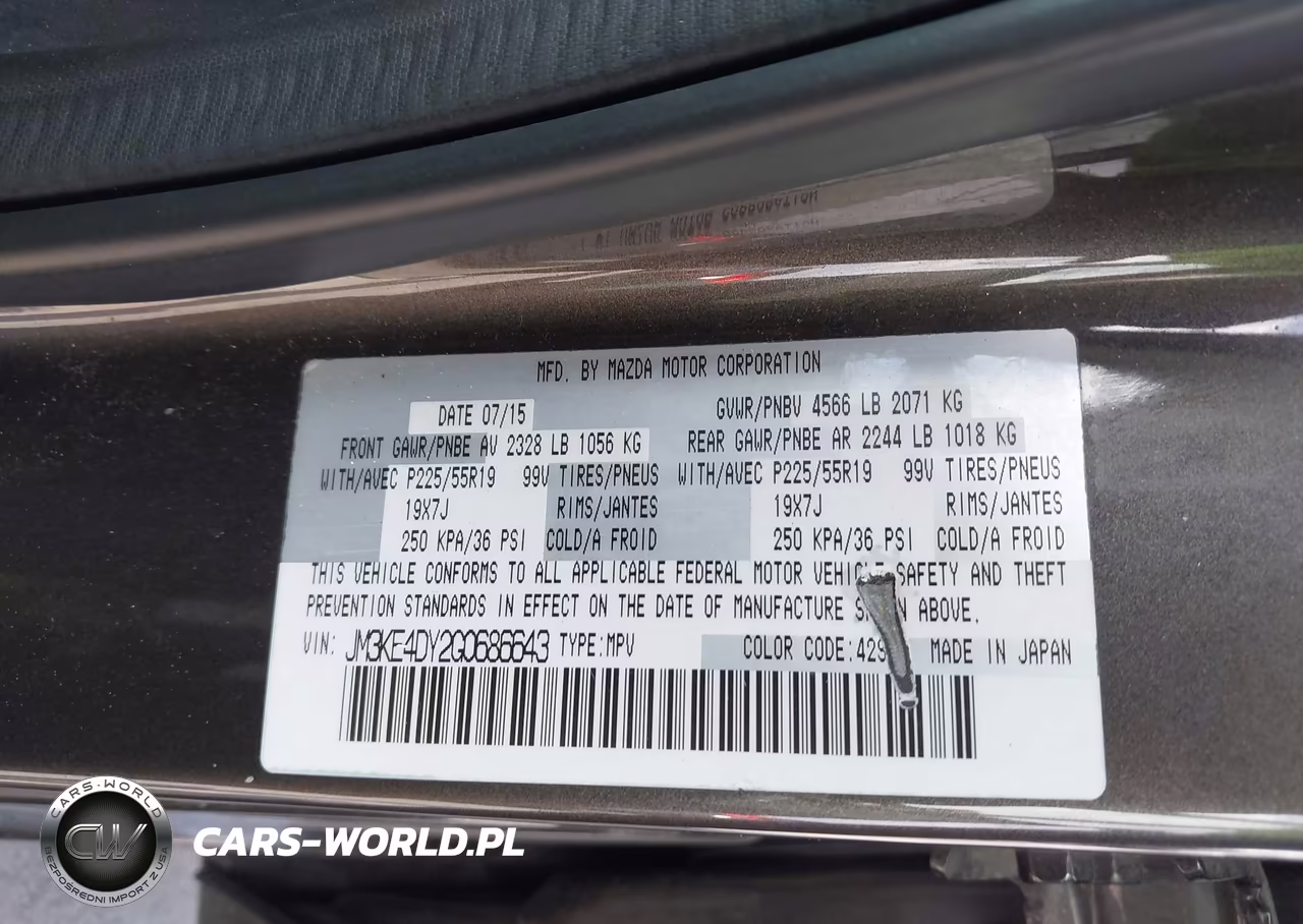2016 Mazda Cx-5 Grand Touring VIN:JM3KE4DY2G0686643 - 9
