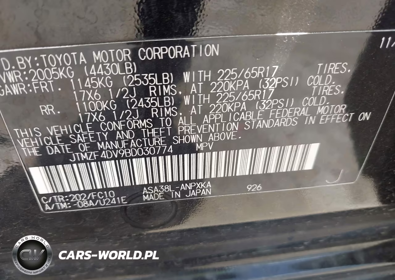 2011 Toyota Rav4 VIN:JTMZF4DV9BD030774 - 9