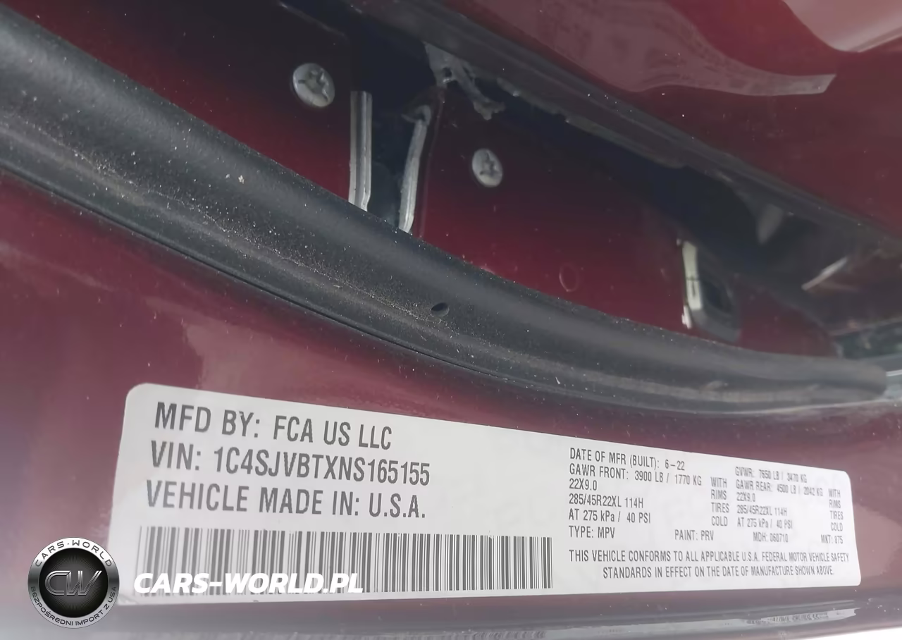 2022 Jeep Wagoneer Series Ii 4X4 VIN:1C4SJVBTXNS165155 - 8