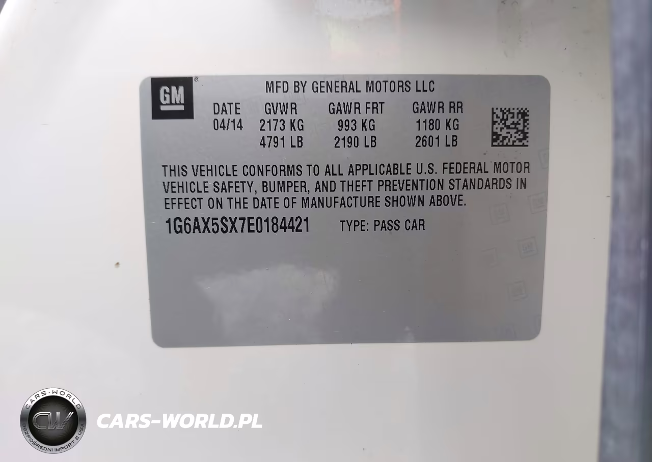 2014 Cadillac Cts Luxury VIN:1G6AX5SX7E0184421 - 9