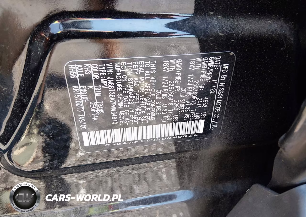 2023 Nissan Rogue Sv Fwd VIN:JN8BT3BA7PW434810 - 9