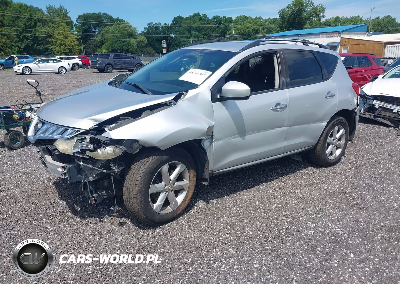 2009 Nissan Murano Sl VIN:JN8AZ18U39W017929 - 2