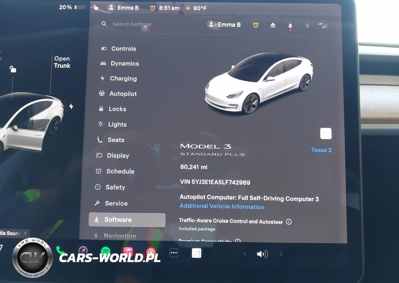 2020 Tesla Model 3 Standard Range Plus Rear-Wheel Drive-Standard Range Rear-Wheel Drive VIN:5YJ3E1EA5LF742969 - 7