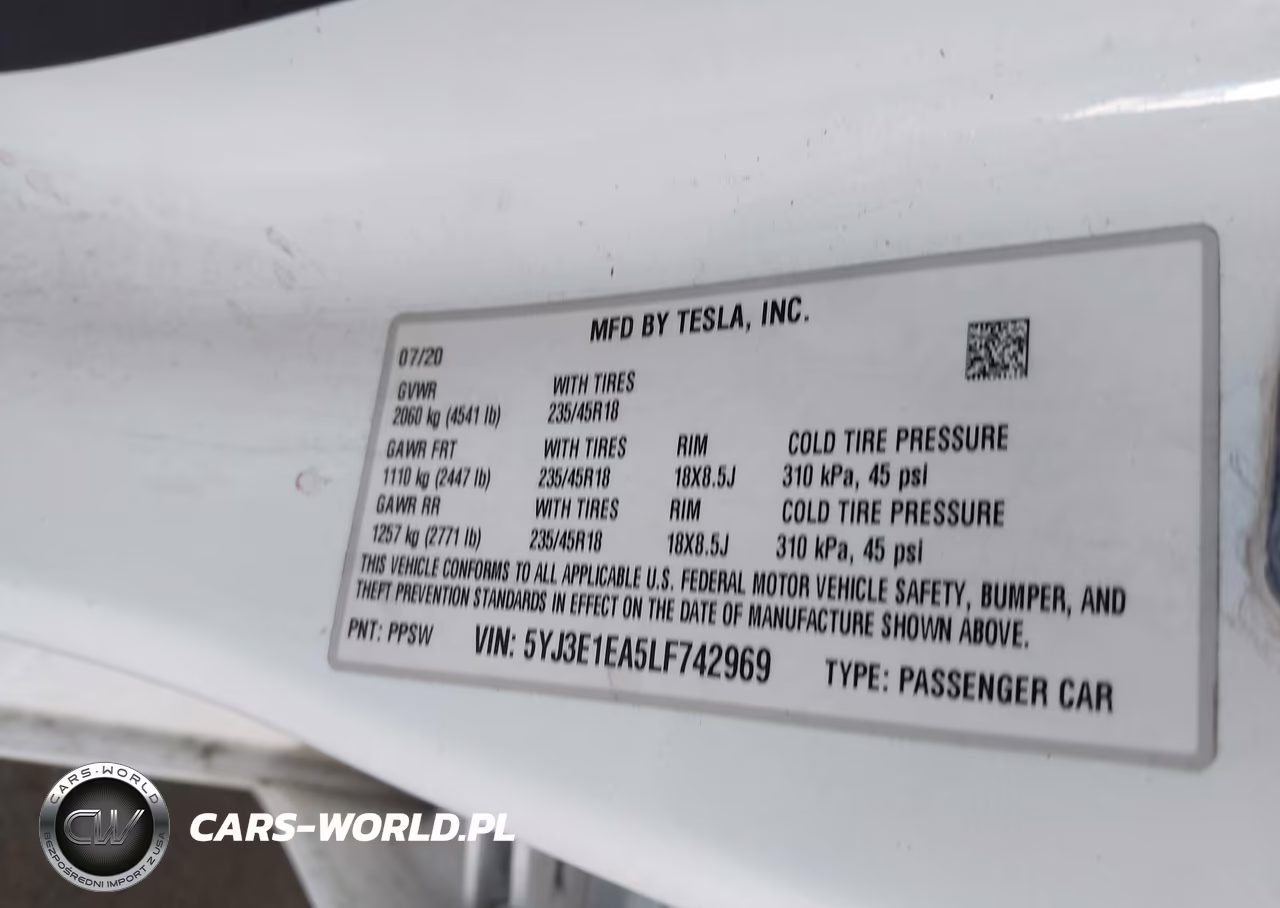 2020 Tesla Model 3 Standard Range Plus Rear-Wheel Drive-Standard Range Rear-Wheel Drive VIN:5YJ3E1EA5LF742969 - 9