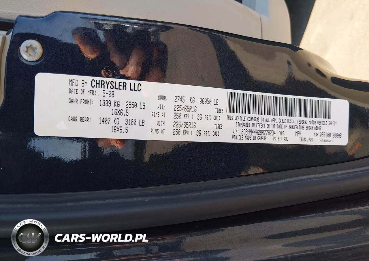2008 Dodge Grand Caravan Se VIN:2D8HN44H28R778234 - 9