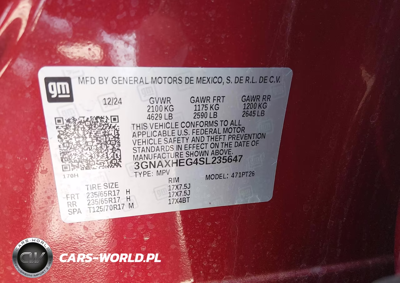 2025 Chevrolet Equinox Fwd Lt VIN:3GNAXHEG4SL235647 - 9