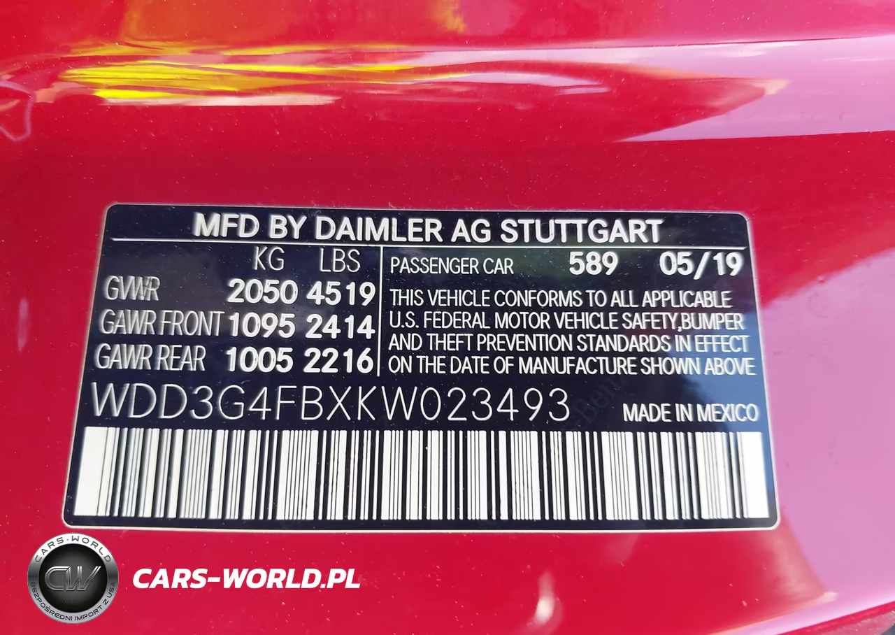 2019 Mercedes-Benz A 220 4Matic VIN:WDD3G4FBXKW023493 - 9