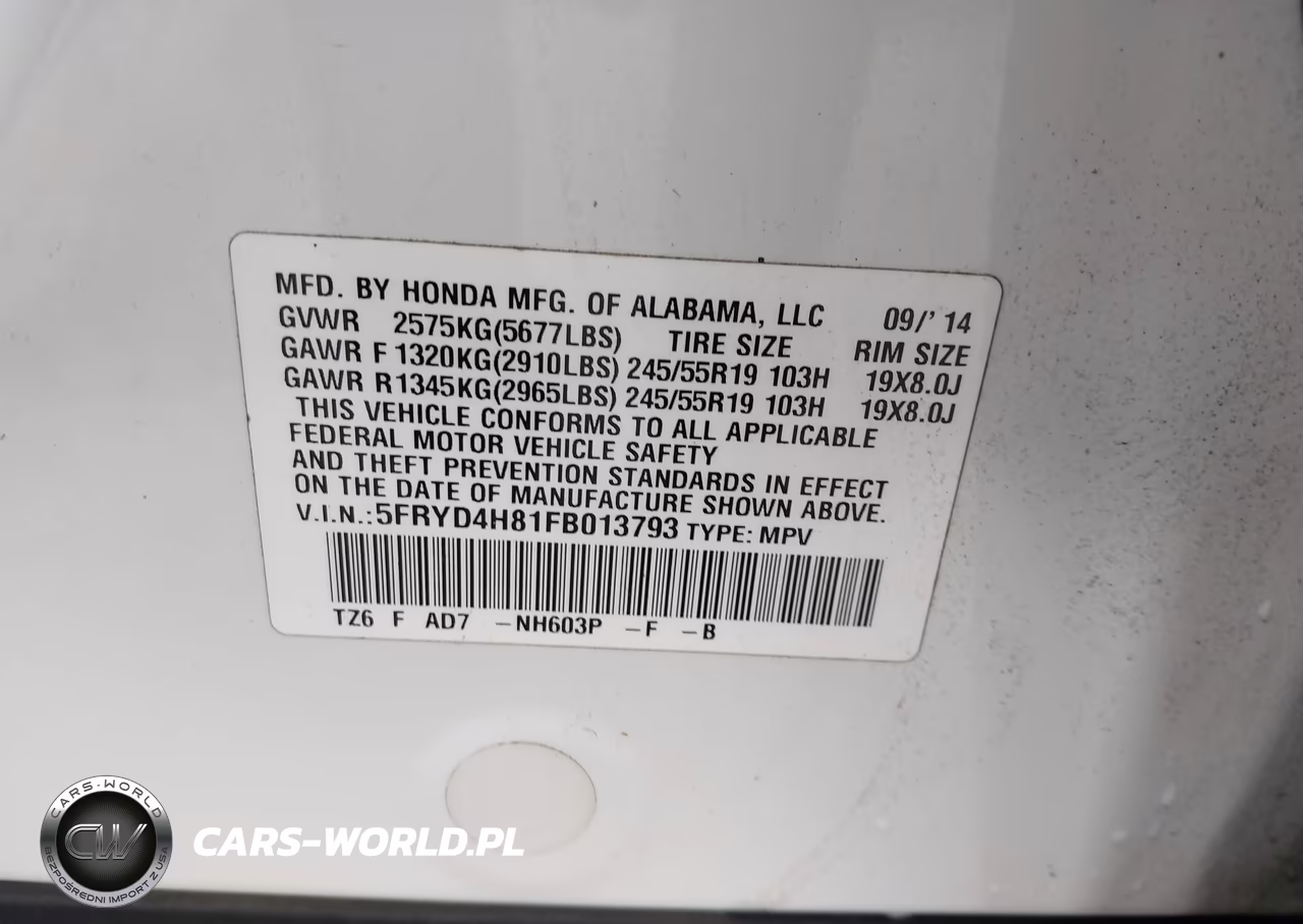 2015 Acura Mdx Advance Pkg W-Entertainment Pkg VIN:5FRYD4H81FB013793 - 9