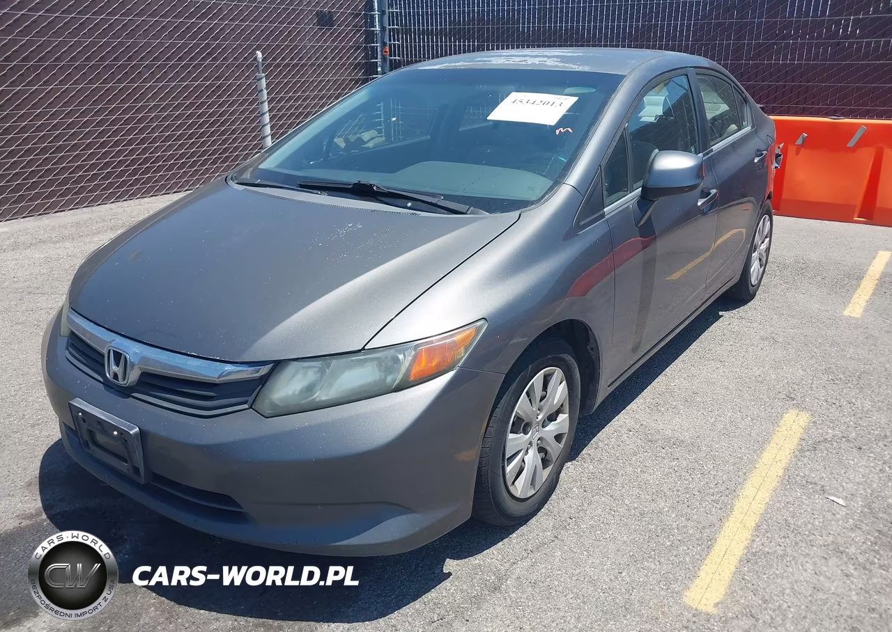2012 Honda Civic Lx VIN:19XFB2F53CE363861 - 2