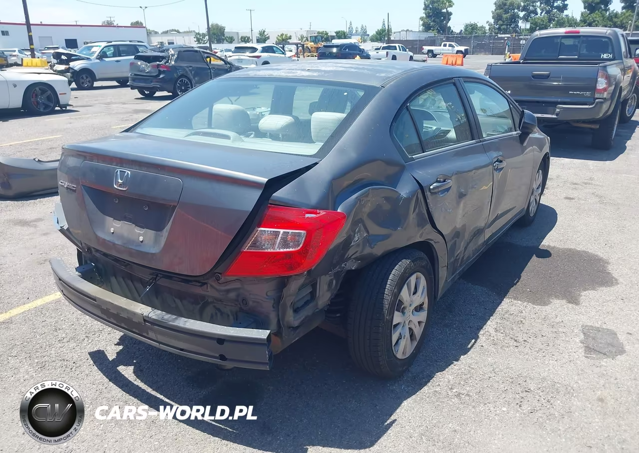 2012 Honda Civic Lx VIN:19XFB2F53CE363861 - 4