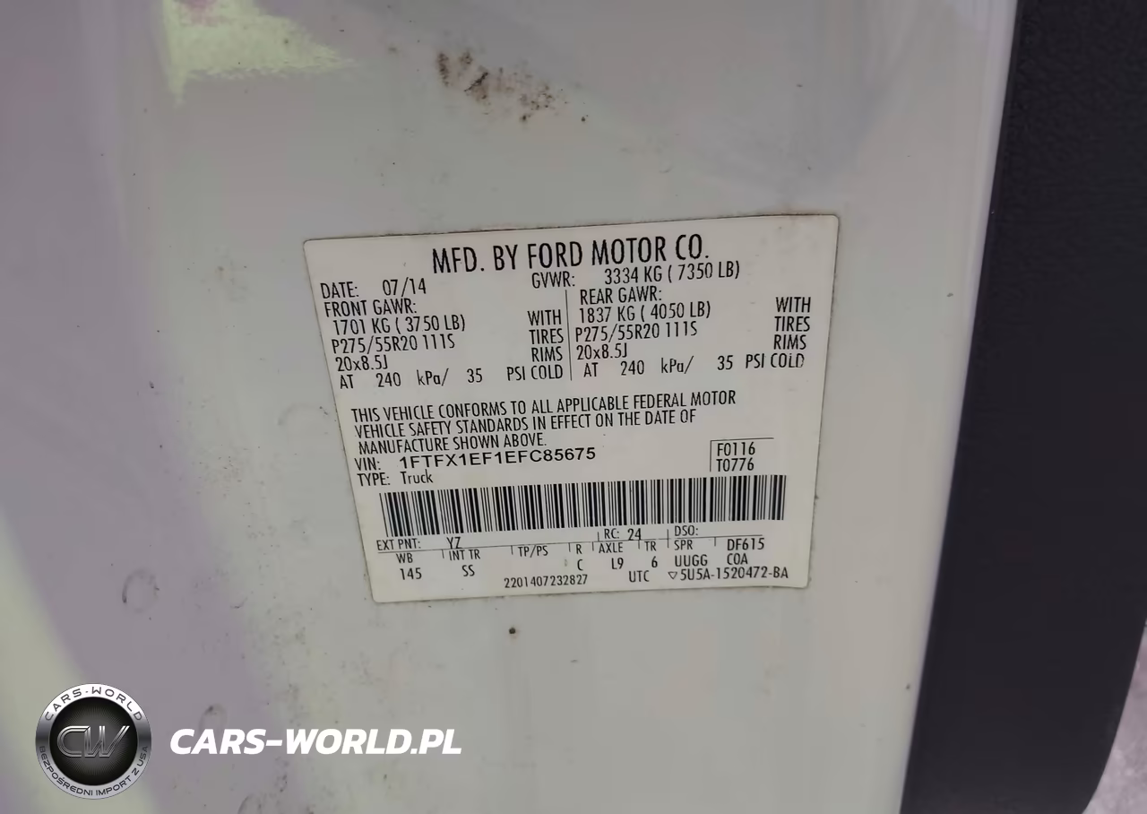 2014 Ford F-150 Stx VIN:1FTFX1EF1EFC85675 - 9