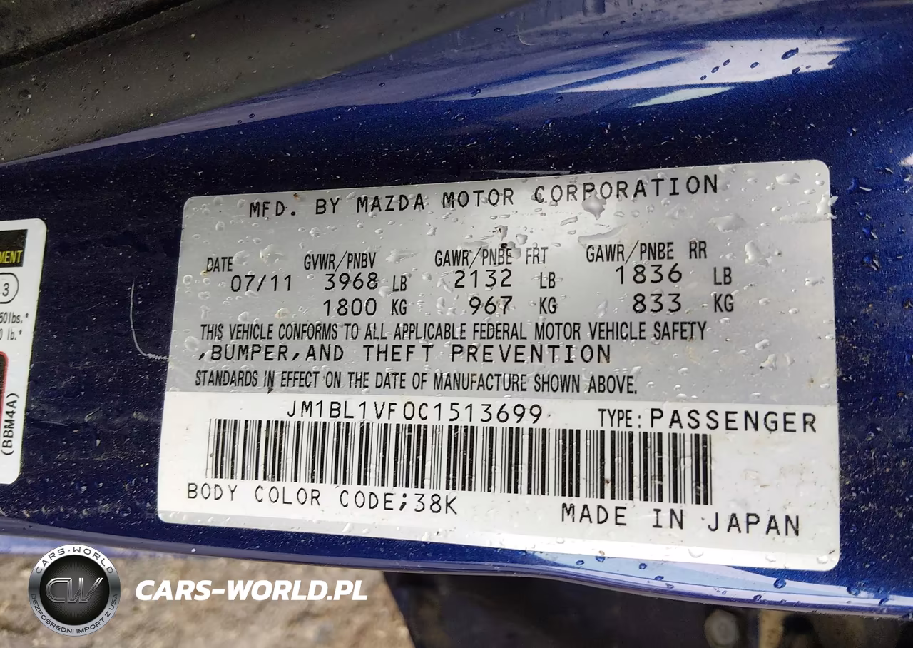 2012 Mazda Mazda3 I Touring VIN:JM1BL1VF0C1513699 - 9