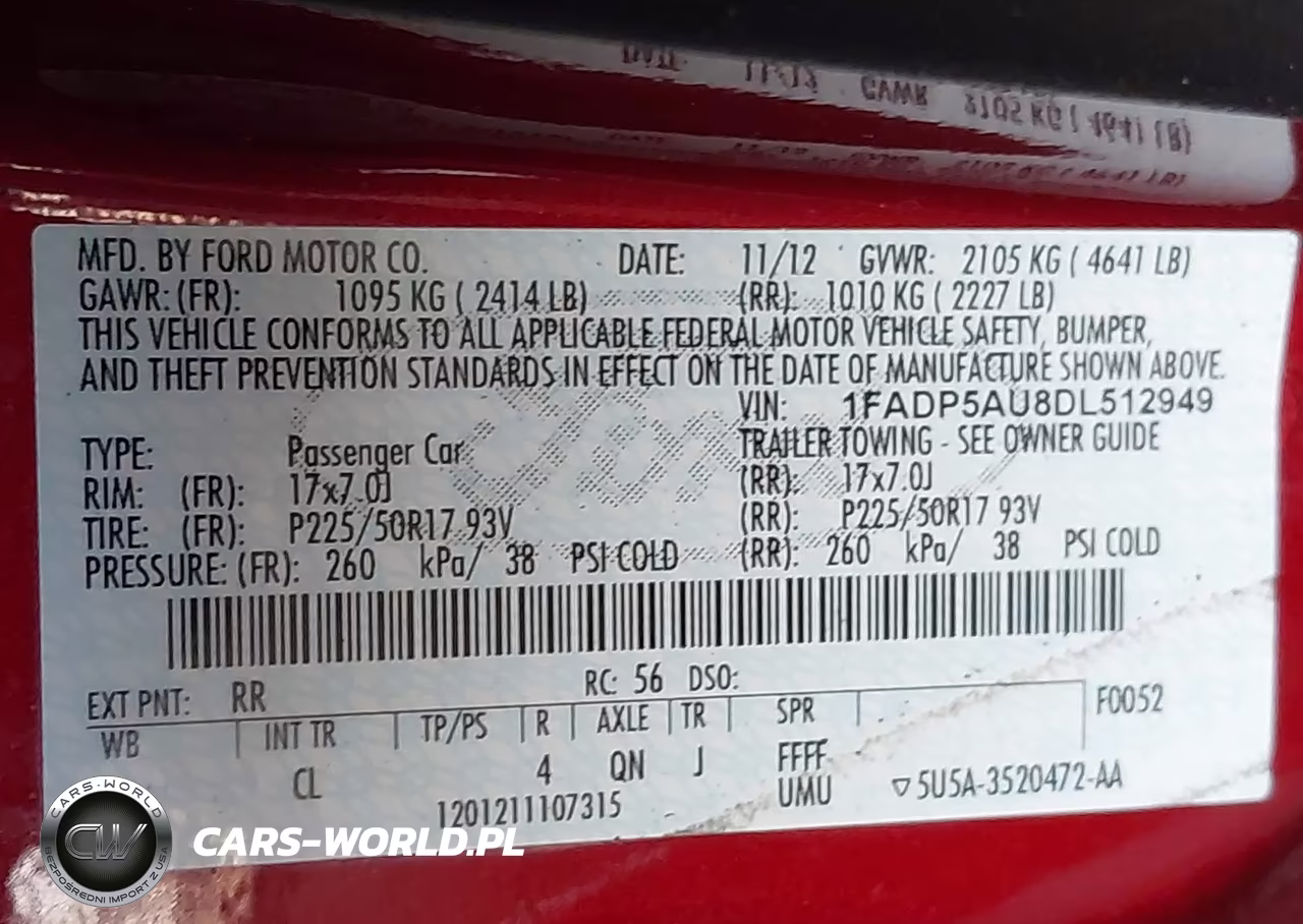 2013 Ford C-Max Hybrid Se VIN:1FADP5AU8DL512949 - 9