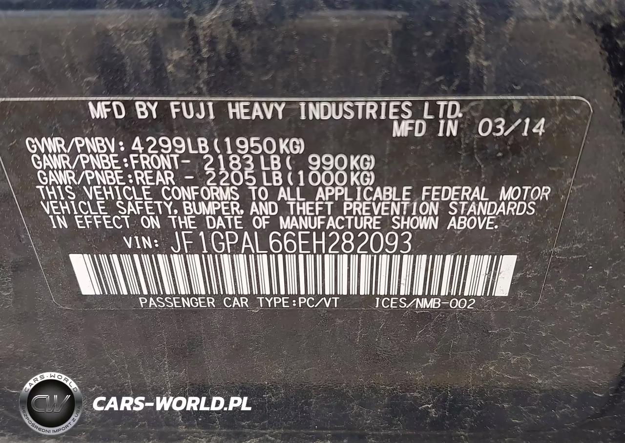 2014 Subaru Impreza 2.0I Sport Premium VIN:JF1GPAL66EH282093 - 9