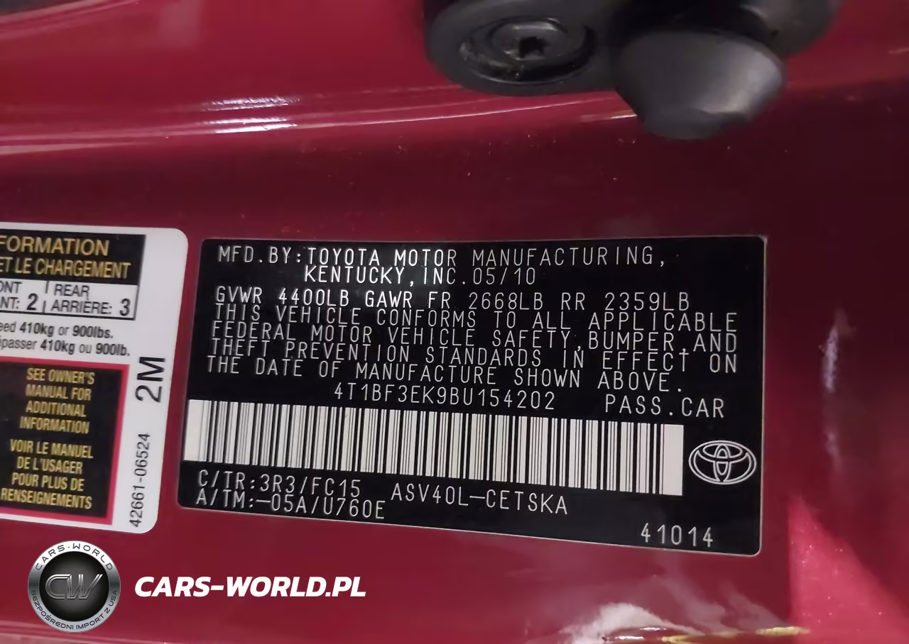 2011 Toyota Camry Se VIN:4T1BF3EK9BU154202 - 9