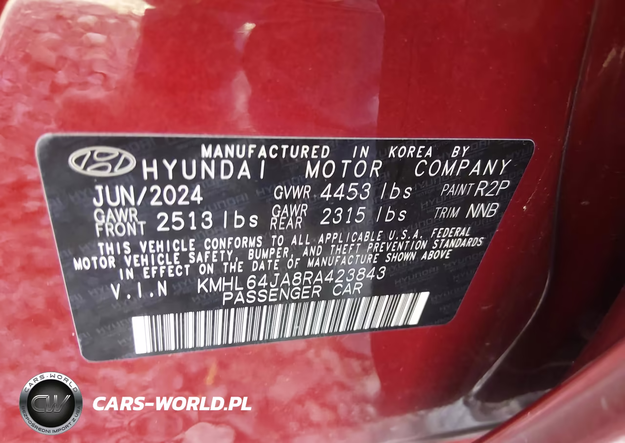 2024 Hyundai Sonata Sel VIN:KMHL64JA8RA423843 - 9
