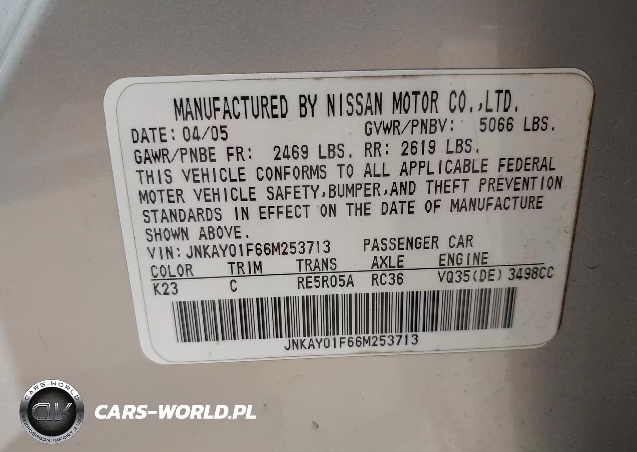 2006 Infiniti M35X VIN:JNKAY01F66M253713 - 9