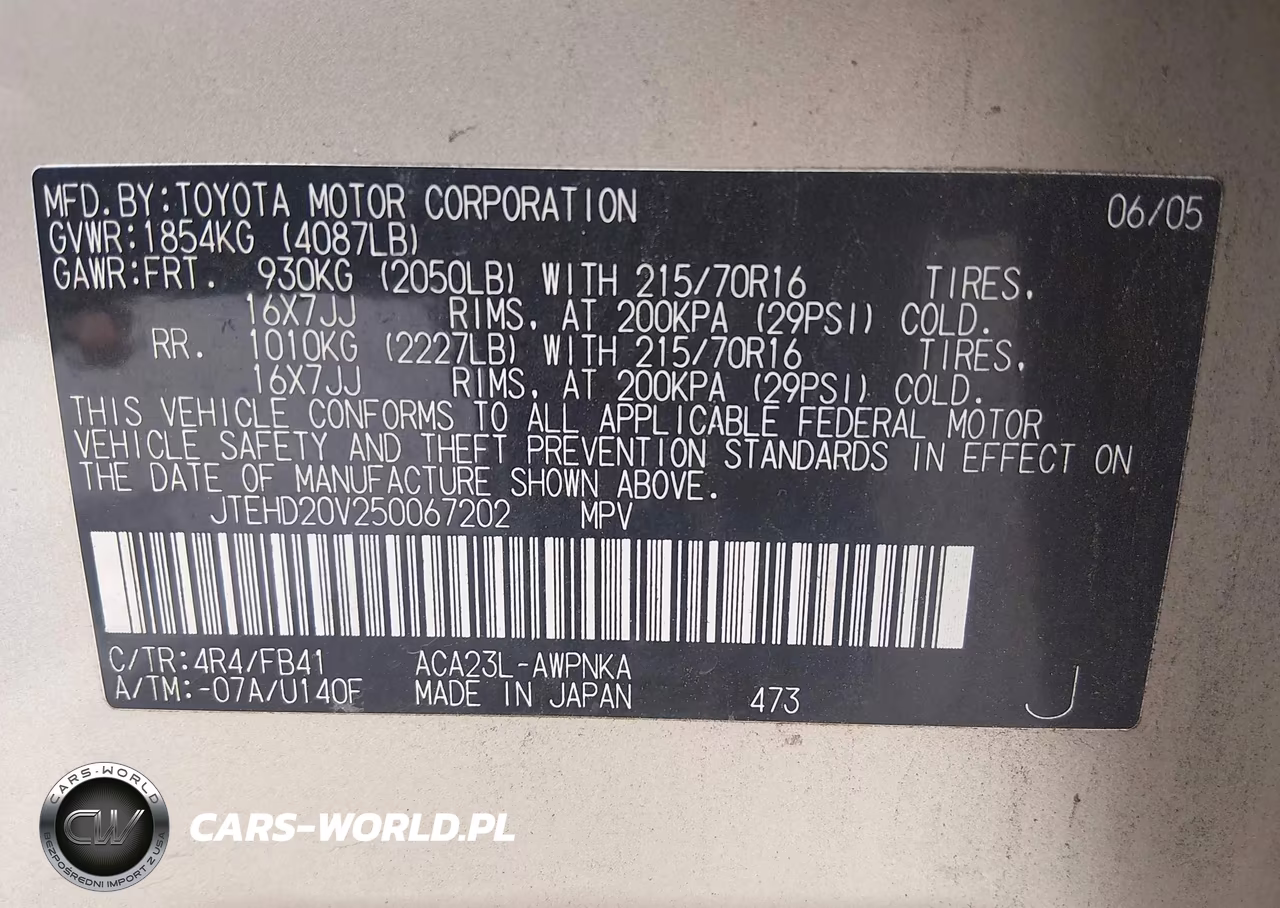 2005 Toyota Rav4 VIN:JTEHD20V250067202 - 9