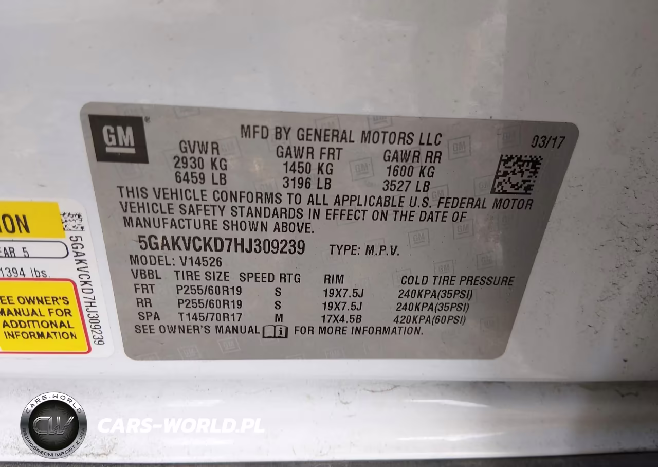 2017 Buick Enclave Premium VIN:5GAKVCKD7HJ309239 - 9