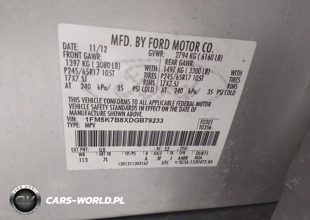 2013 Ford Explorer VIN:1FM5K7B8XDGB79233 - 9
