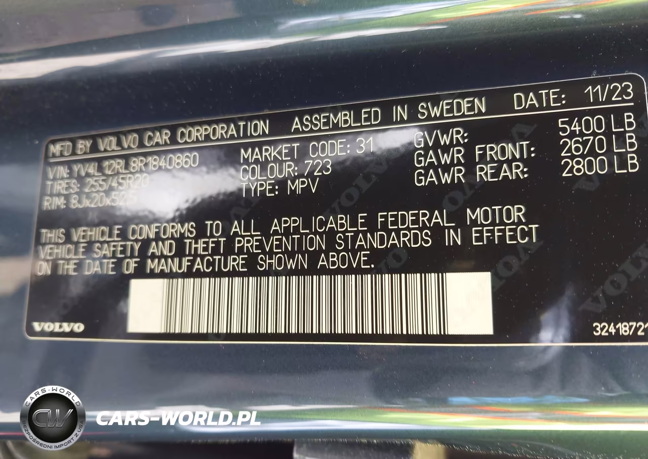 2024 Volvo Xc60 B5 Plus Dark Theme VIN:YV4L12RL8R1840860 - 9
