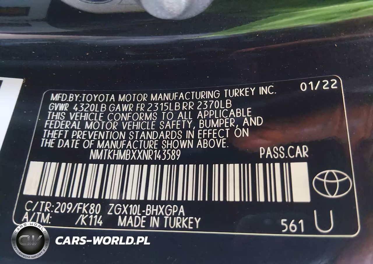2022 Toyota C-Hr Xle VIN:NMTKHMBXXNR143589 - 9