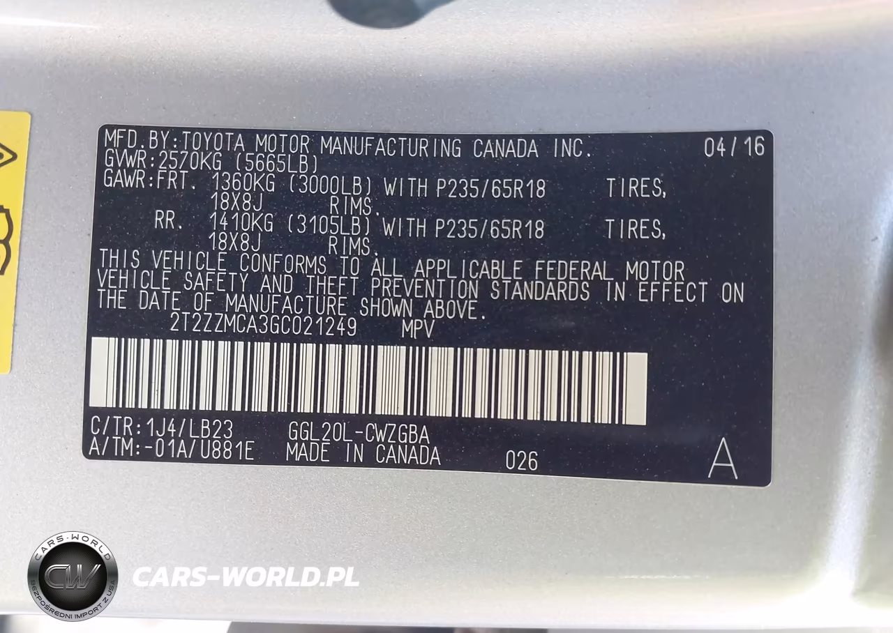 2016 Lexus Rx 350 VIN:2T2ZZMCA3GC021249 - 9