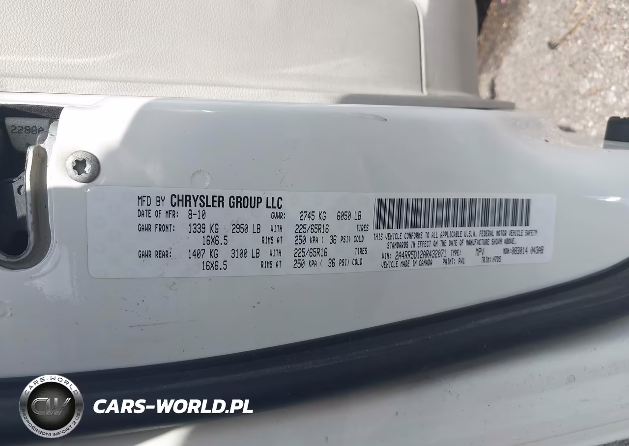 2010 Chrysler Town & Country Touring VIN:2A4RR5D12AR432071 - 9