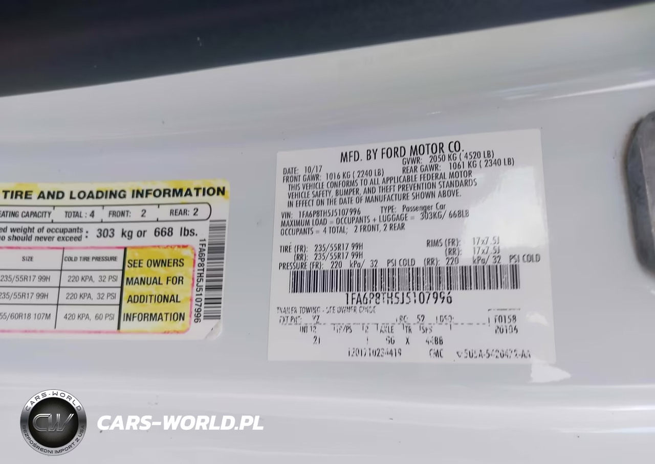 2018 Ford Mustang Ecoboost VIN:1FA6P8TH5J5107996 - 9