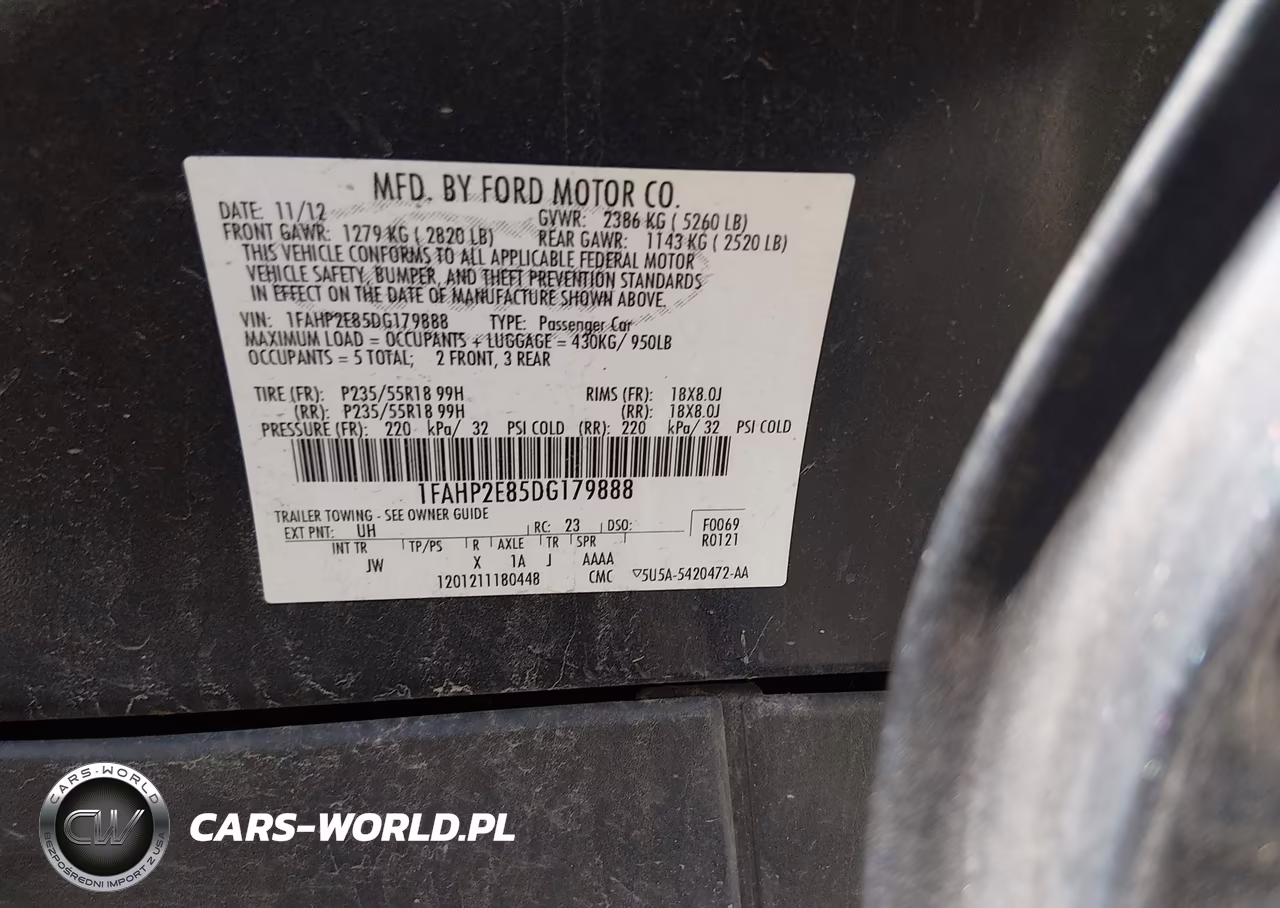 2013 Ford Taurus Sel VIN:1FAHP2E85DG179888 - 9