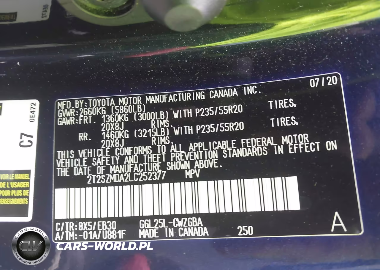2020 Lexus Rx 350 F Sport VIN:2T2SZMDA2LC252377 - 9