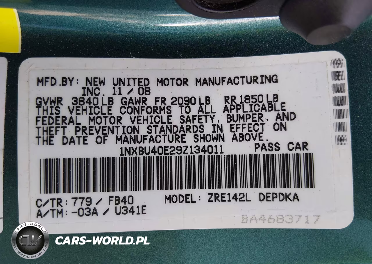 2009 Toyota Corolla Le VIN:1NXBU40E29Z134011 - 9
