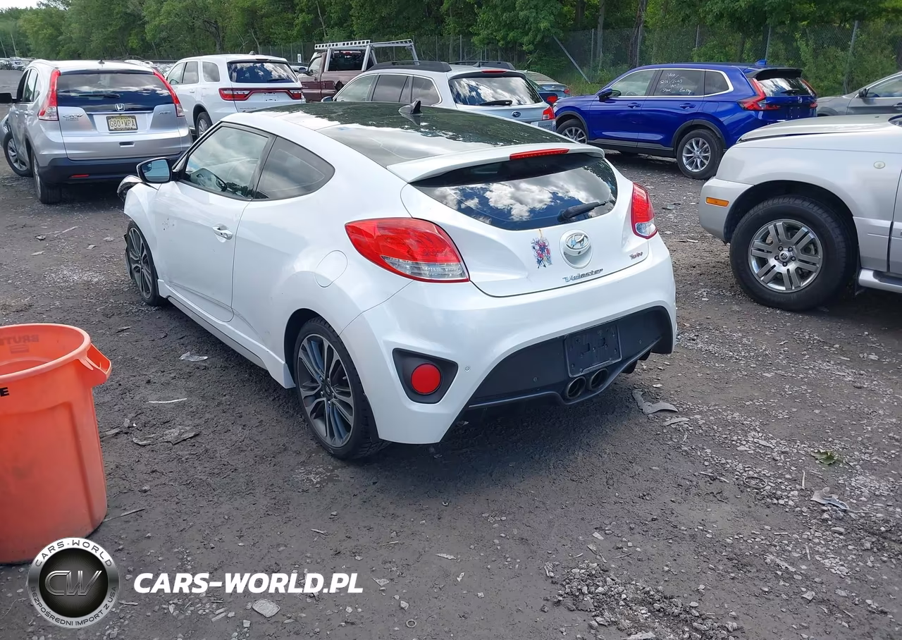2016 Hyundai Veloster Turbo VIN:KMHTC6AE2GU279452 - 3