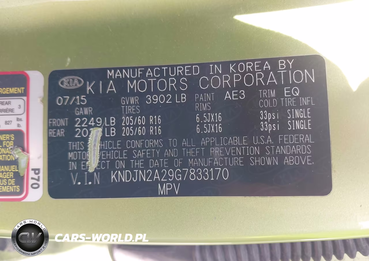 2016 Kia Soul VIN:KNDJN2A29G7833170 - 9
