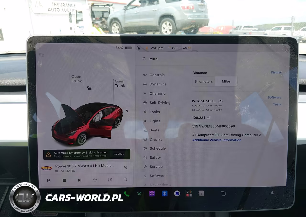 2021 Tesla Model 3 Long Range VIN:5YJ3E1EB5MF860398 - 7