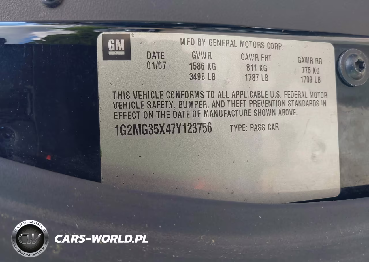2007 Pontiac Solstice Gxp VIN:1G2MG35X47Y123756 - 9