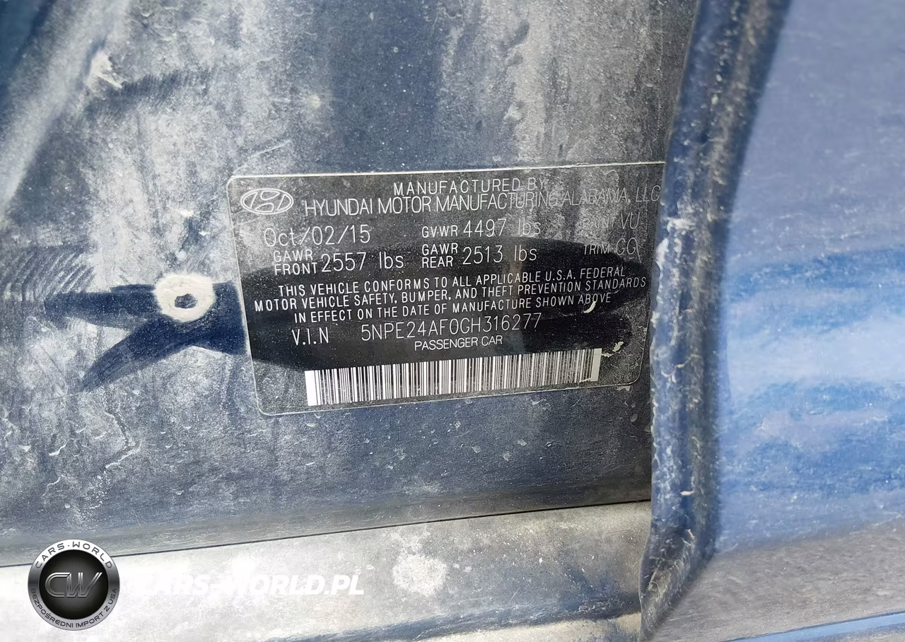 2016 Hyundai Sonata Se VIN:5NPE24AF0GH316277 - 9