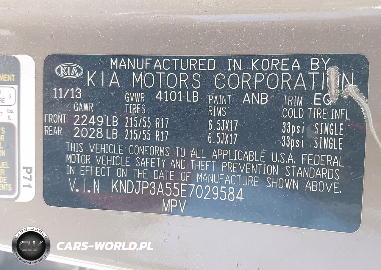 2014 Kia Soul + VIN:KNDJP3A55E7029584 - 9