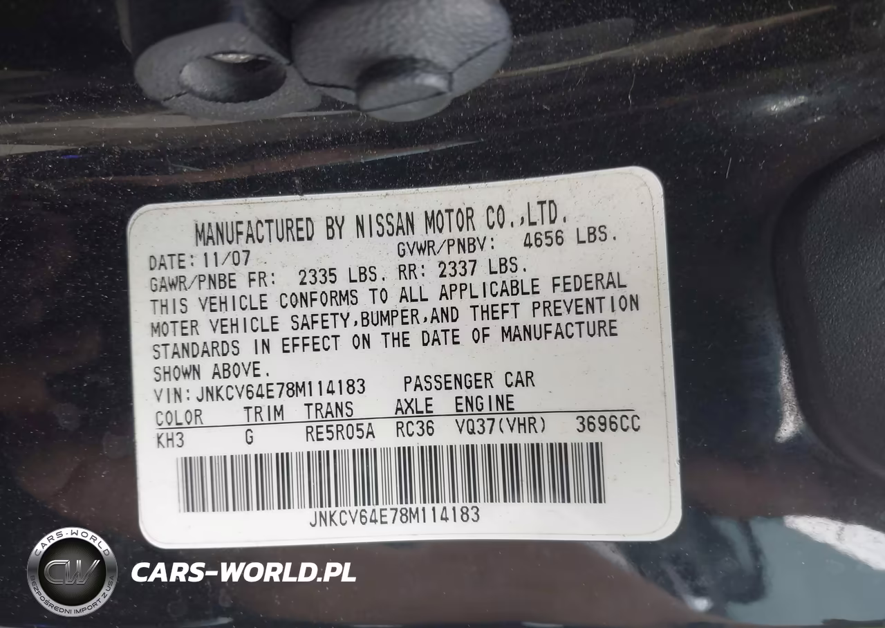 2008 Infiniti G37 Journey VIN:JNKCV64E78M114183 - 9