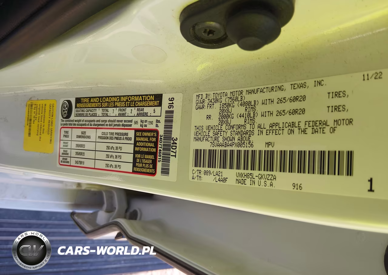 2023 Toyota Sequoia Platinum VIN:7SVAAABA4PX005156 - 9