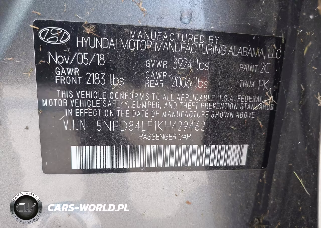 2019 Hyundai Elantra Sel VIN:5NPD84LF1KH429462 - 9