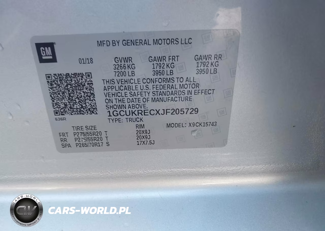 2018 Chevrolet Silverado 1500 1Lt VIN:1GCUKRECXJF205729 - 9