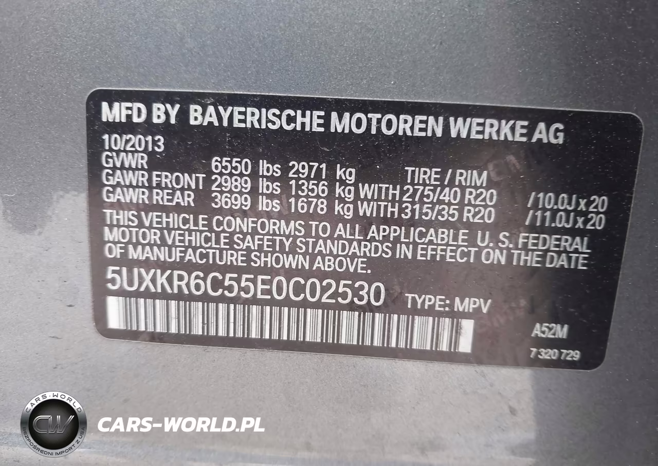 2014 BMW X5 xDrive50I VIN:5UXKR6C55E0C02530 - 9