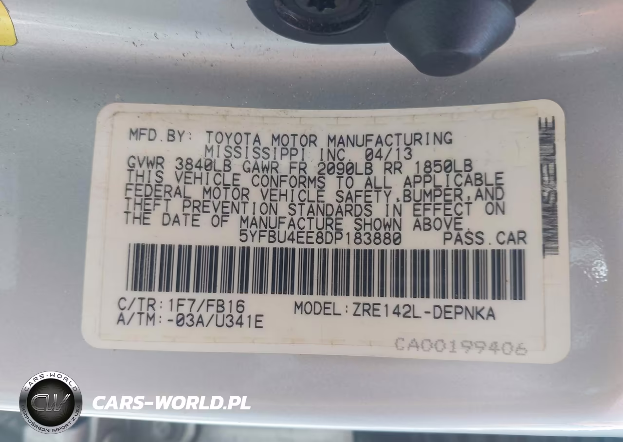 2013 Toyota Corolla Le VIN:5YFBU4EE8DP183880 - 9