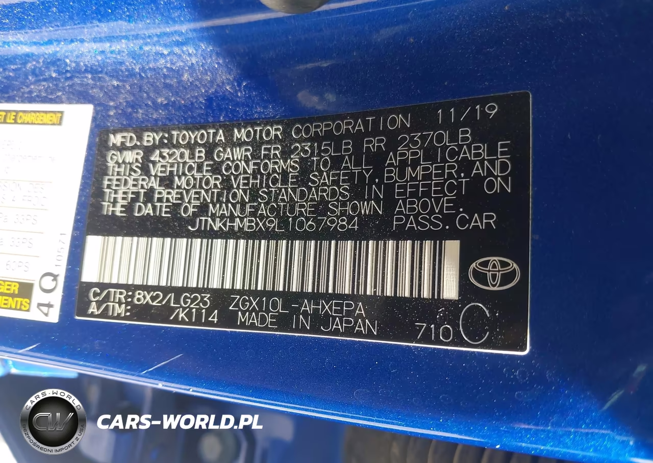 2020 Toyota C-Hr Limited VIN:JTNKHMBX9L1067984 - 9