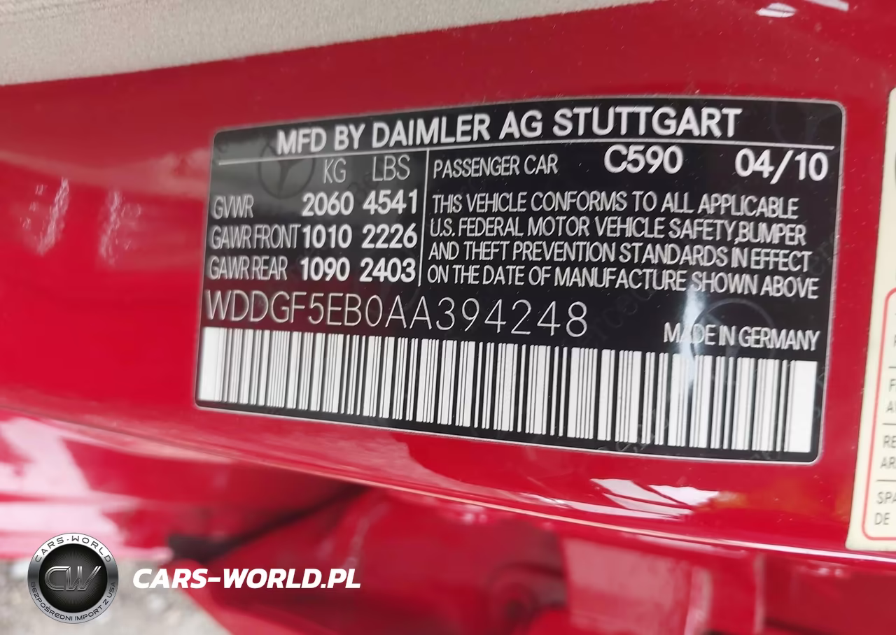 2010 Mercedes-Benz C 300 Luxury-Sport VIN:WDDGF5EB0AA394248 - 9