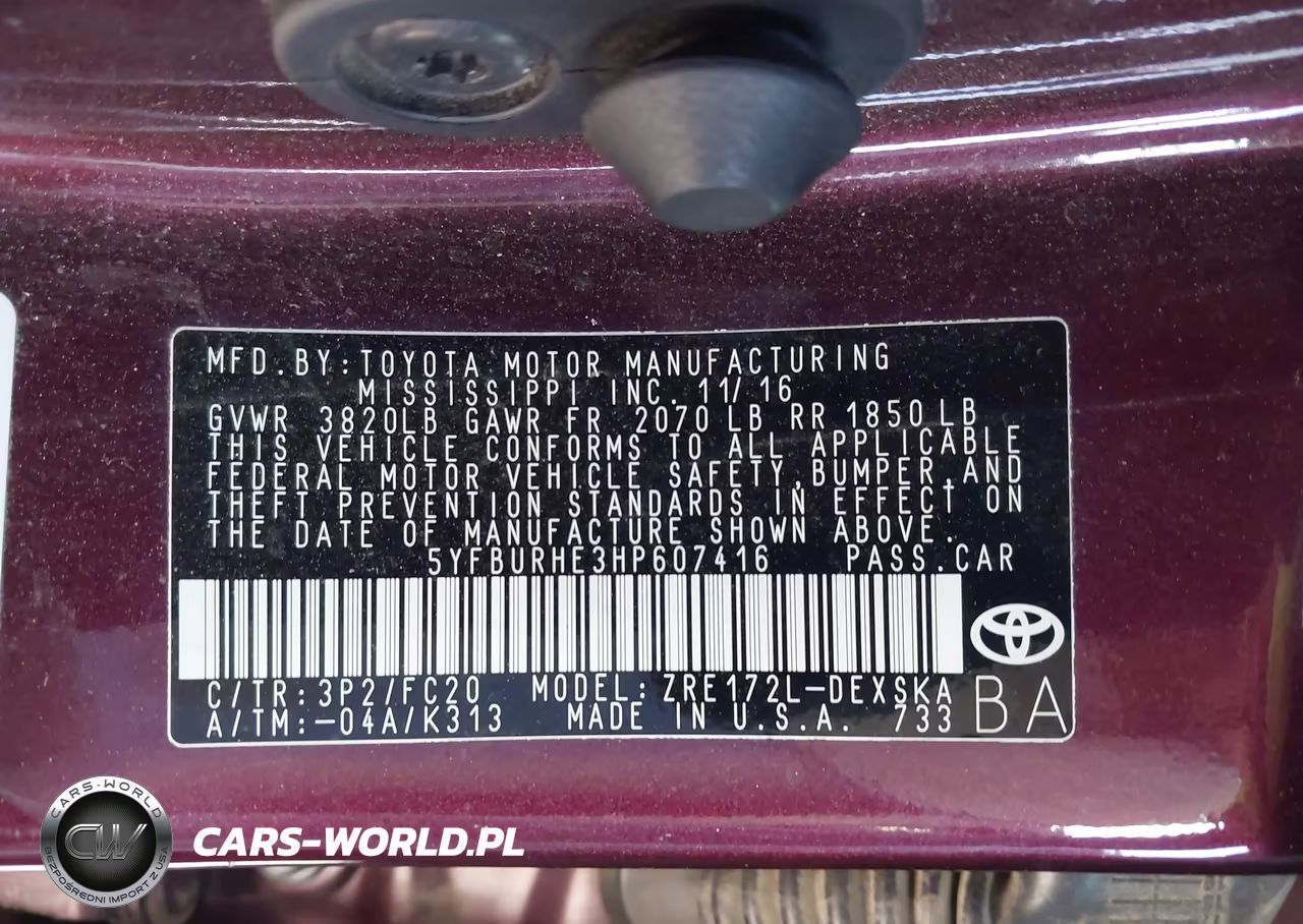 2017 Toyota Corolla Se Special Edition VIN:5YFBURHE3HP607416 - 9