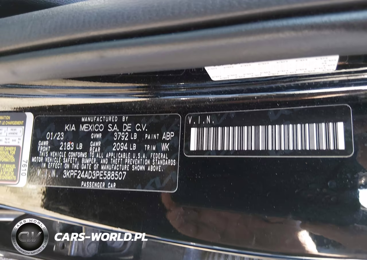 2023 Kia Forte Lxs VIN:3KPF24AD3PE588507 - 9
