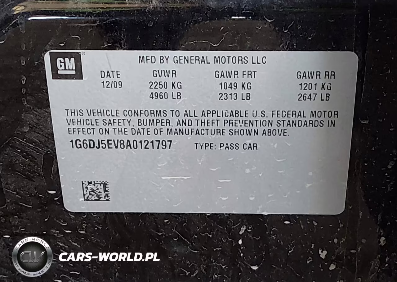 2010 Cadillac Cts Standard VIN:1G6DJ5EV8A0121797 - 9